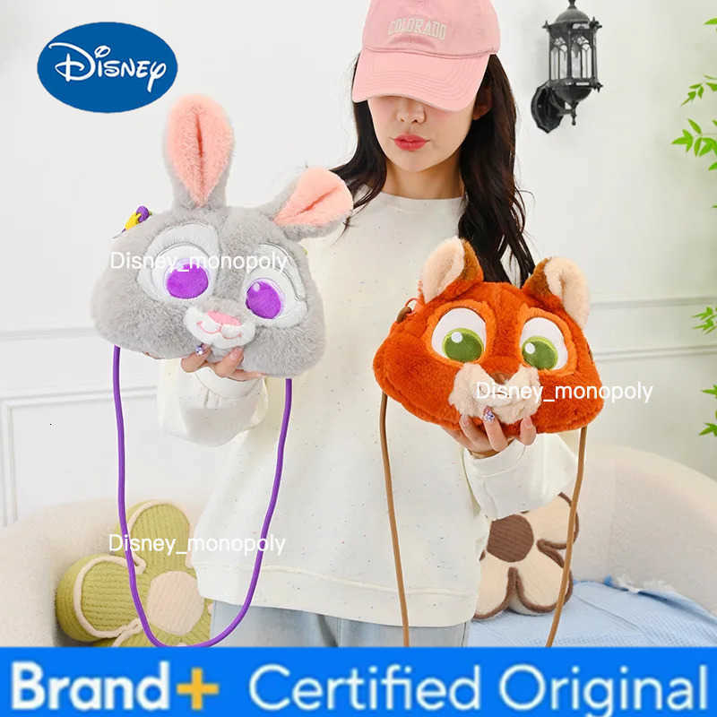 Disney New Zootopia Judy Hopps Nick Wilde Plush Crossbody Bag Cute Cartoon Toy Bag Fashion Gift Girls Birthday Holiday Gift H251225