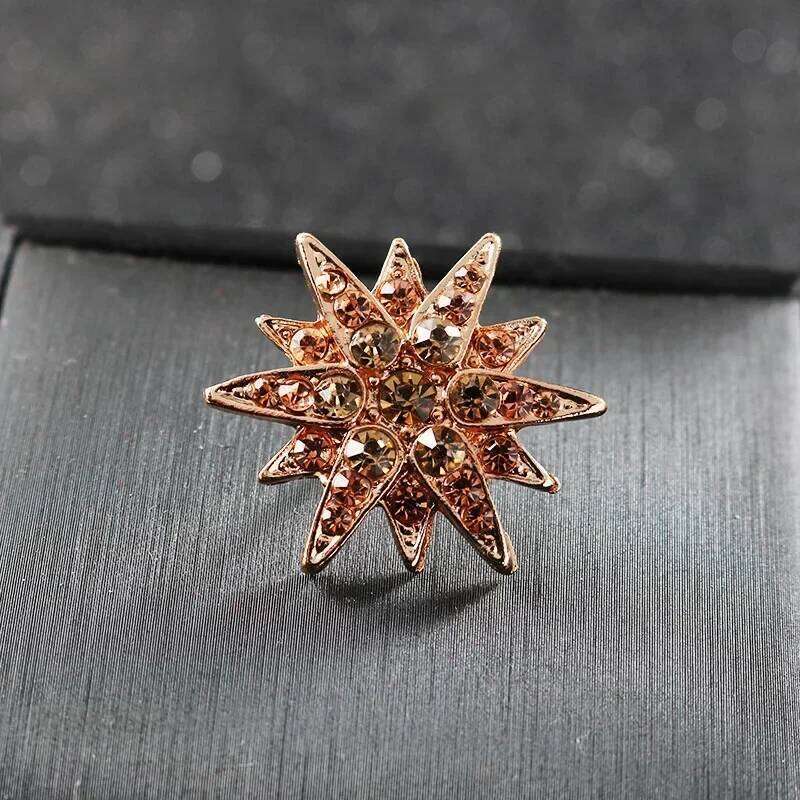 Korean Fashion Cubic Zirconia Star Brooch Pin for Men Lapel Button Suit Corsage Badge Shirt Collar Accessories Jewelry Luxury 25N1225