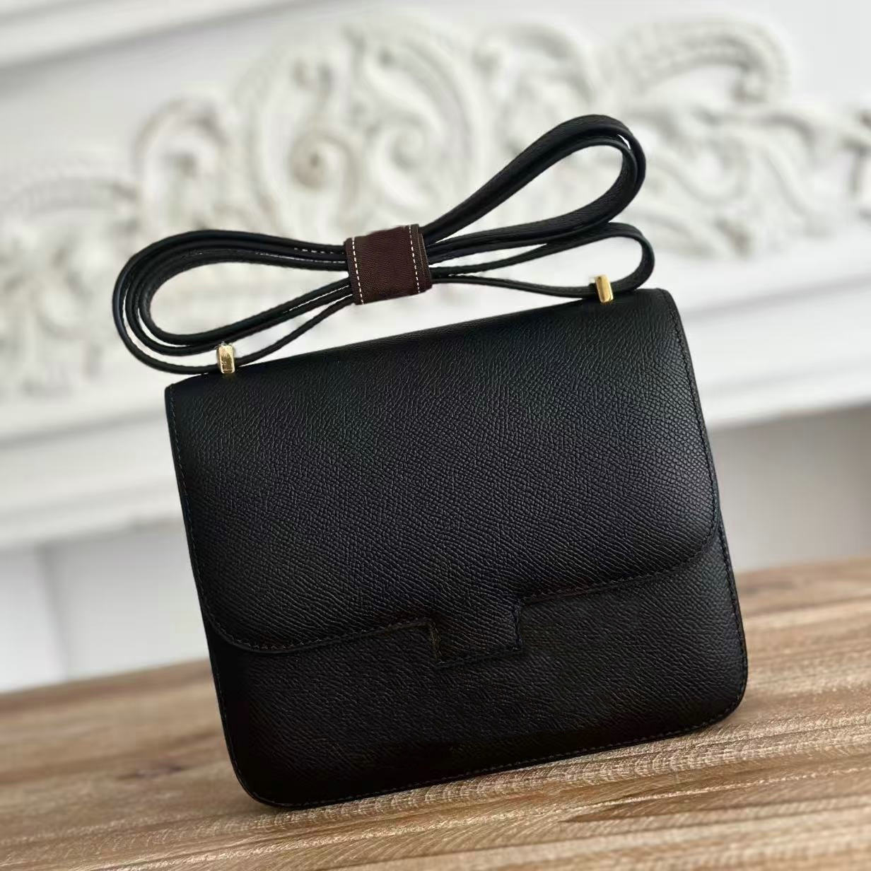 Evening Bags 12A Top Quallity Constance Bags Shoulder Bags Luxurys Designers Bag Genuine Leather High Quality CrossBody Bag 19cm Mirror Quality Retro