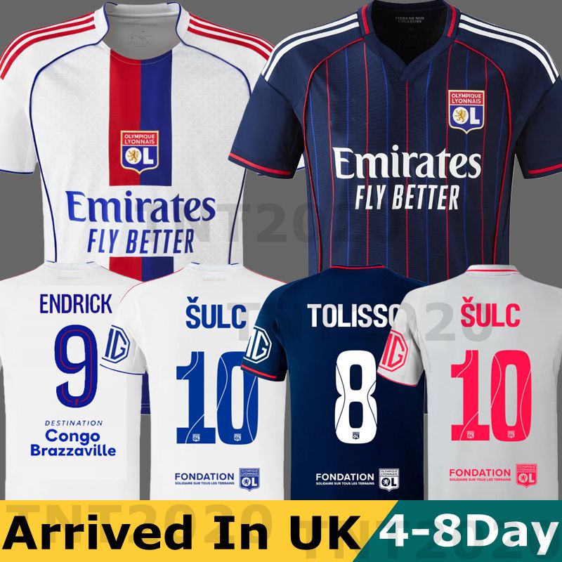2025 LYON Maillot de foot Soccer Jersey TOLISSO MOREIRA ABNER SATRIANO 75-year-anniversary OL 75th FOFANA football shirts 2025 2026 ENDRICK 9 equipment lyons 25 26
