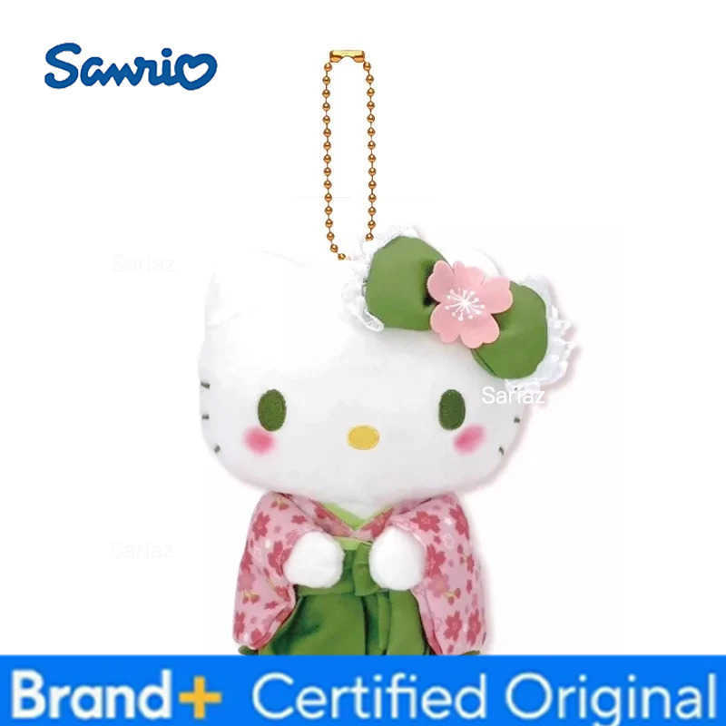Sanrio kimono Plush Toys Hellokitty Cinnamoroll Kuromi Pendant Bag Accessories Bag Car Pendant Keychain Valentines Day Gift Toy H251225