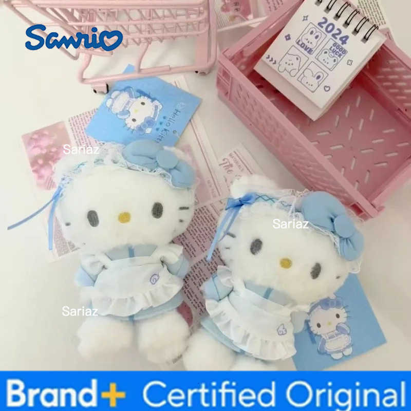 Sanrio Blue Fantasy Angel Series Light Blue Kitty Kuromi Cinnamoroll Plush Toy Small Pendant Plushies Doll Backpack Keychain H251225