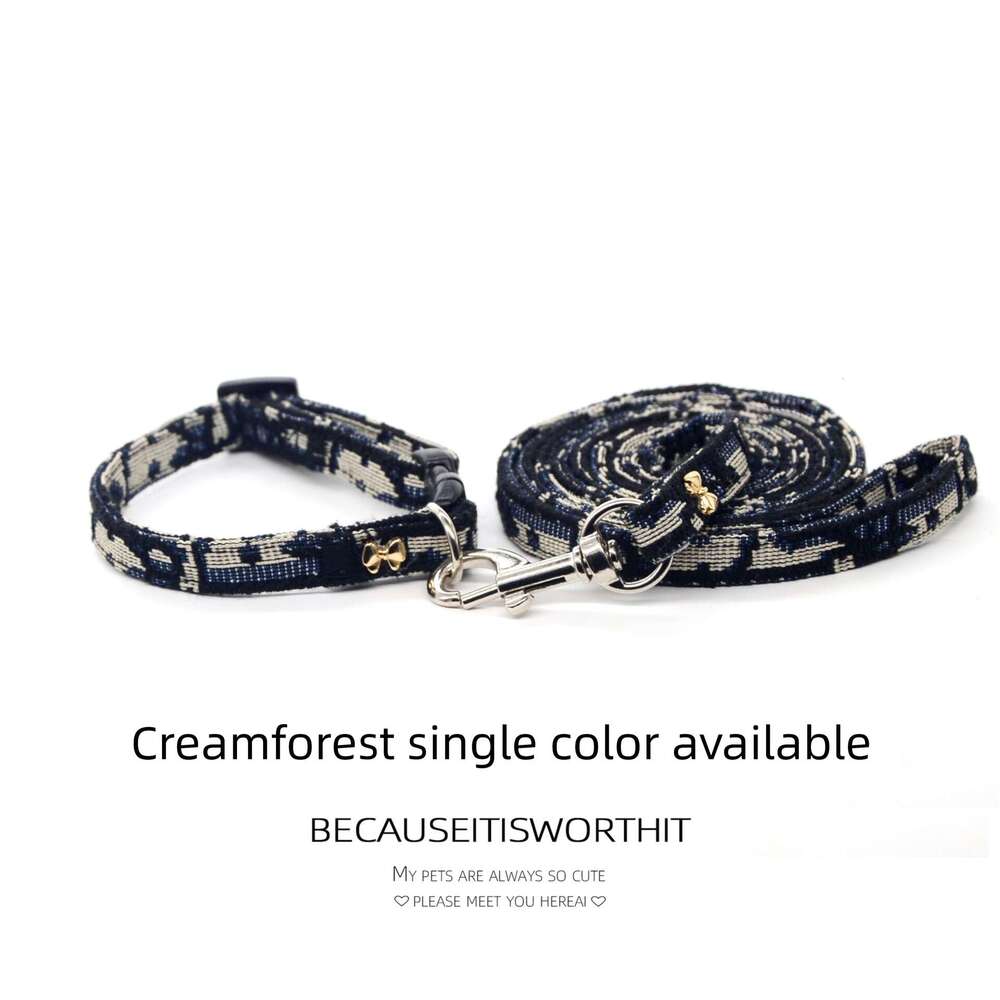 Pet Collar for Cats and Small Dogs, Cute, Thick, Safe Buckle, Handheld Rope, Bowknot, Simple, Fashionable, Dirt-Resistant