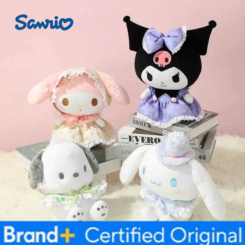 Sanrio Pochacco Kuromi Melody Plush Toys Cute Cartoon Lovely Stuffed Soft Dolls Toys Home Car Sofa Decoration Plush Pillow H251225
