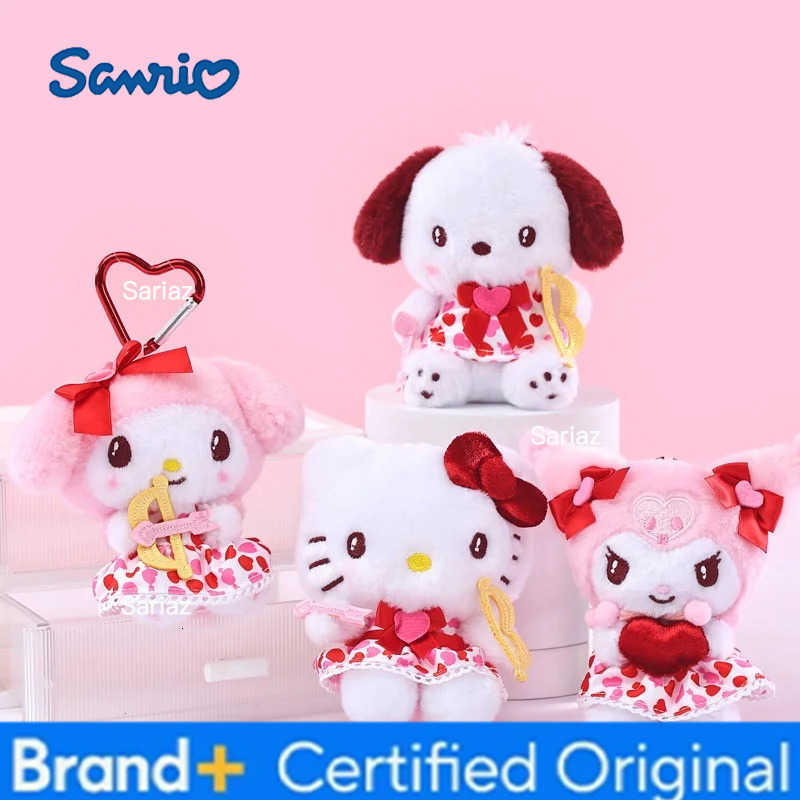 Sanrio Kawaii Hello Kitty Kuromi Plush Doll Toys Pendant Cute Plush Keychain Bag Pendant Christmas Gifts12CM H251225