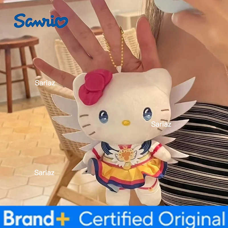 Sanrio New Kitty Plush Keychain Cartoon Kitten Dress Plush Toy High Quality Backpack Pendant Car Decoration Doll Christma Birthday Gift H251225