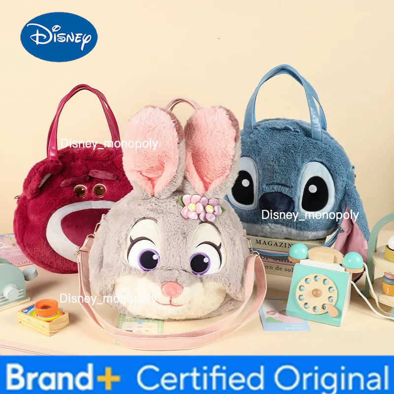 Disney Best-selling Judinik Stitch Strawberry Bear Mary Cat Plush Doll Shoulder Bag Large Face Bag Crossbody Bag H251225