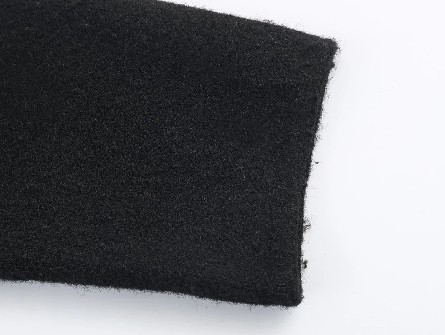 Winter Womens Casual Fashion Commuter Loose Pocket Embellished DoubleFlap Knitted Bomber Jacket 251225