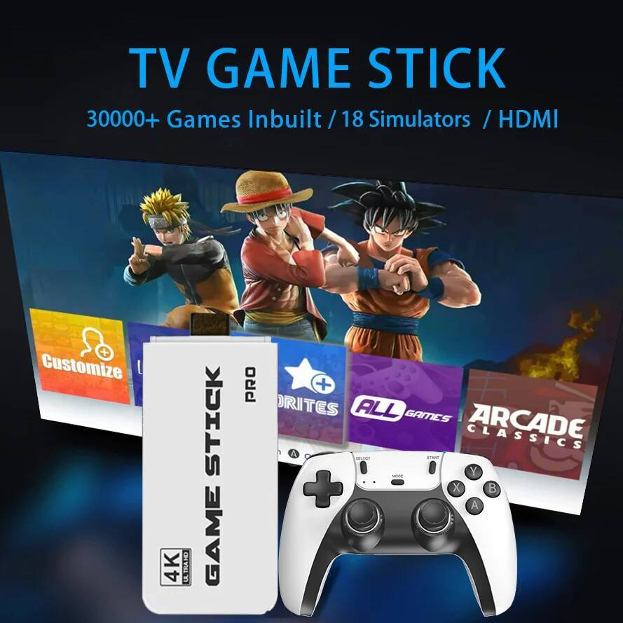 K TV Stick M Video Console Built in Games G Handheld Game Player Wireless Controller Retro Gamepad