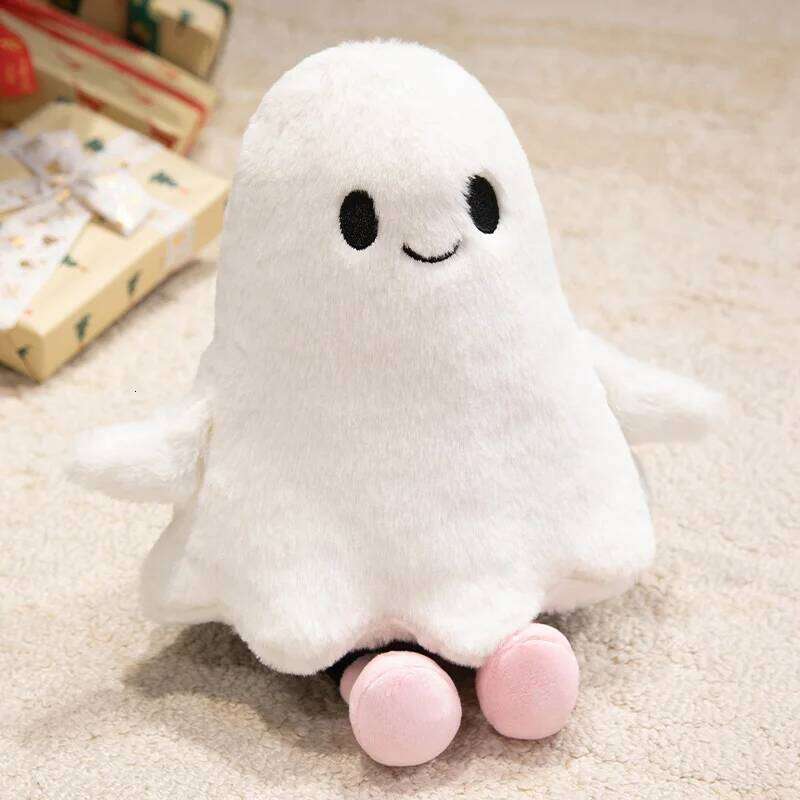 Cute White Little Plush Toy Soft Ghost Halloween Party Supplies Decorations Collection Festival Gifts For Friends X251225