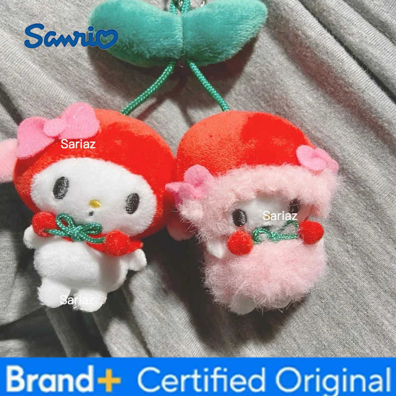 Sanrio Kawaii Cherry My Sweet Piano Hello Kitty Pachacco Plush Toy Keychain Brooch Backpack Pendant Decoration Girl HolidayGift H251225