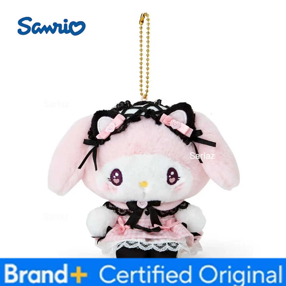 Sanrio Dreamy Lace Series Kitty My Melody Kuromi Cinnamoroll 12CM Pendant Keychain Plush Doll Toy H251225