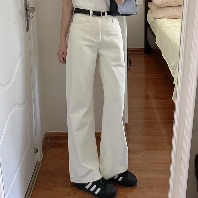 Mia Muse Womens Pants All Season Casual Korean Do Old Natural Waist Wide Leg Full Length Fashion Pants 241214