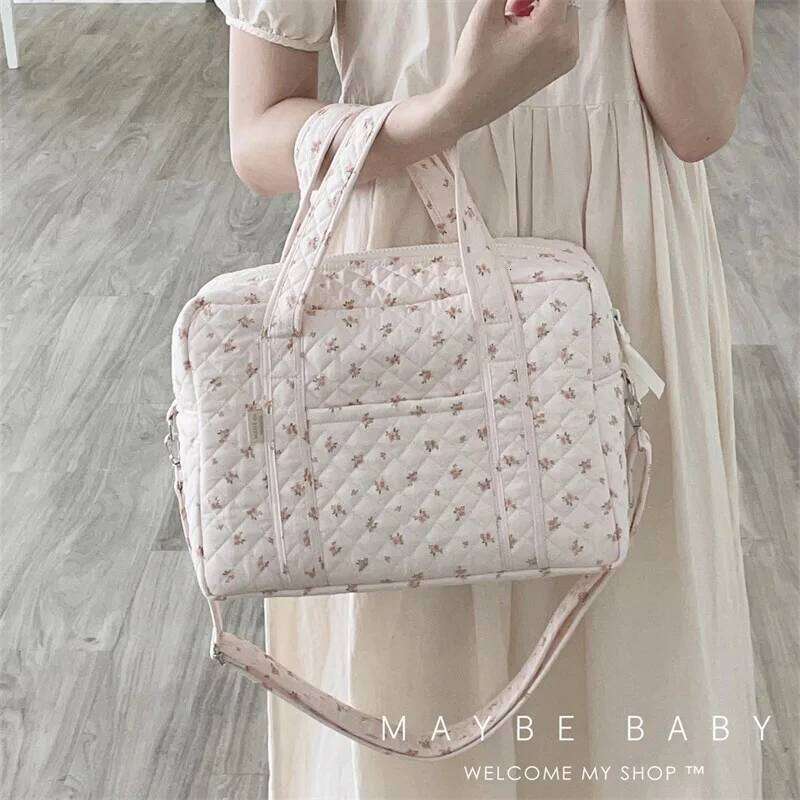 Large Capacity Floral Mommy Portable Travel Bag, Maternity Multifunctional Crossbody Storage Bag X251225