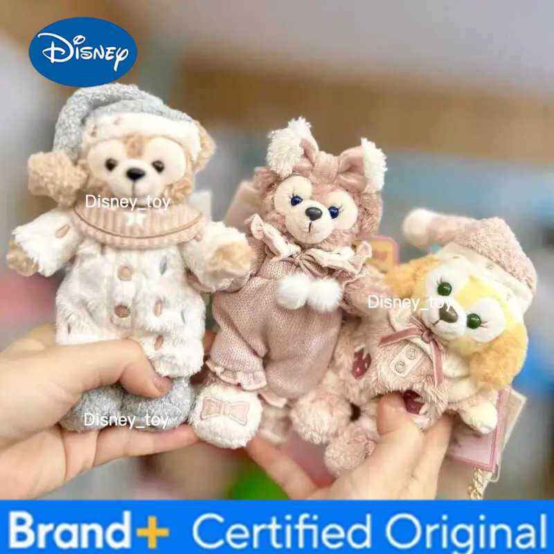Disney Duffy CookieAnn Lazy Series Plush Pendant Cartoon Creative Pajama Dress up Plush Doll Kawaii Soft keychain girl toy gift H2512251