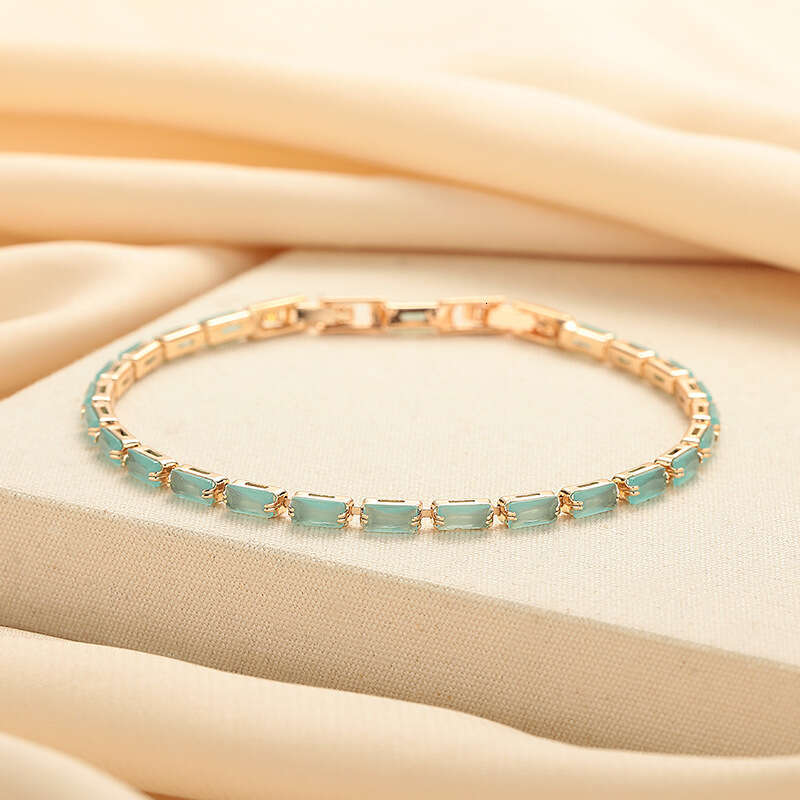 Crystal Zircon Bracelet Bracelet Women Luxury Blue Bracelet Colorful Fashion Jewelry