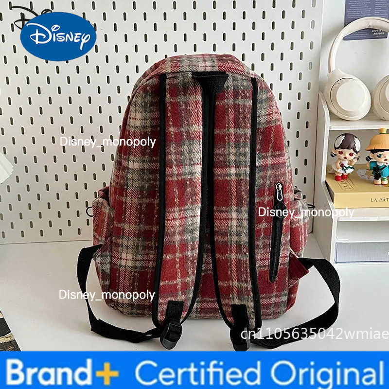 Disney Mickey 2026 New 3D Doll Backpack Fashionable High Quality Student Backpack Cartoon Versatile Large Capacity Girl Travel Backpack H251225