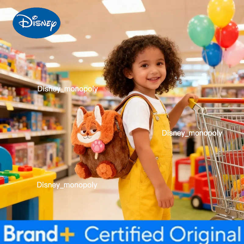 Disney Hot Zootopia Cartoon Backpack Anime Characters JudyNick Cute Backpack Boys and Girls Birthday Gifts H251225