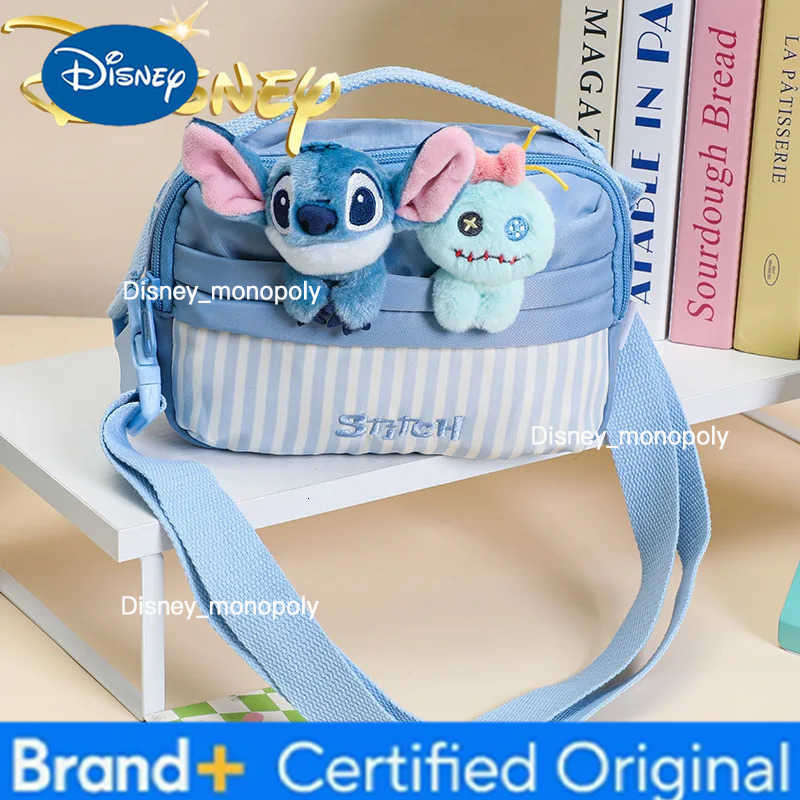 Disney Original New Womens Doll Shoulder Bag Cartoon Cute Plush Womens Shoulder Messenger Bag Mini Womens Bag High Quality H251225