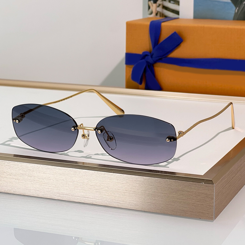 Designer Sunglasses For Women Men Fashion Metal Rimless 2.0 Oval Eyewear Z2959 Z2803 Luxury Sunglasses Outdoor Goggles UV400 Glasses With Box