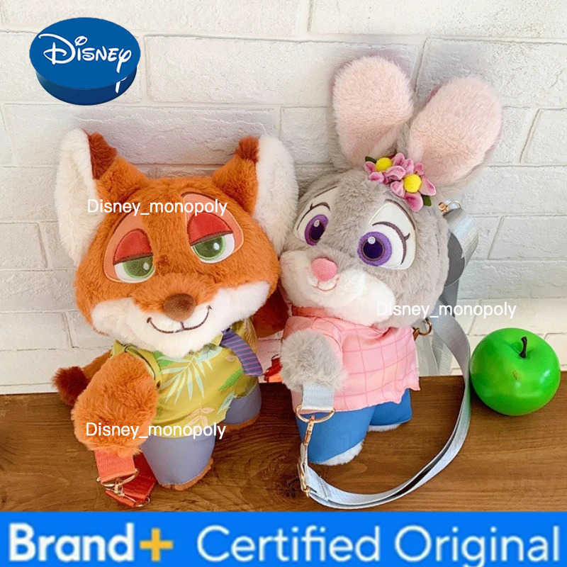 Disney Judy Nick New Plush Backpack Cartoon Cute Mini Plush Backpack Fashion Trend Casual Plush Doll Girl Bag High Quality H251225