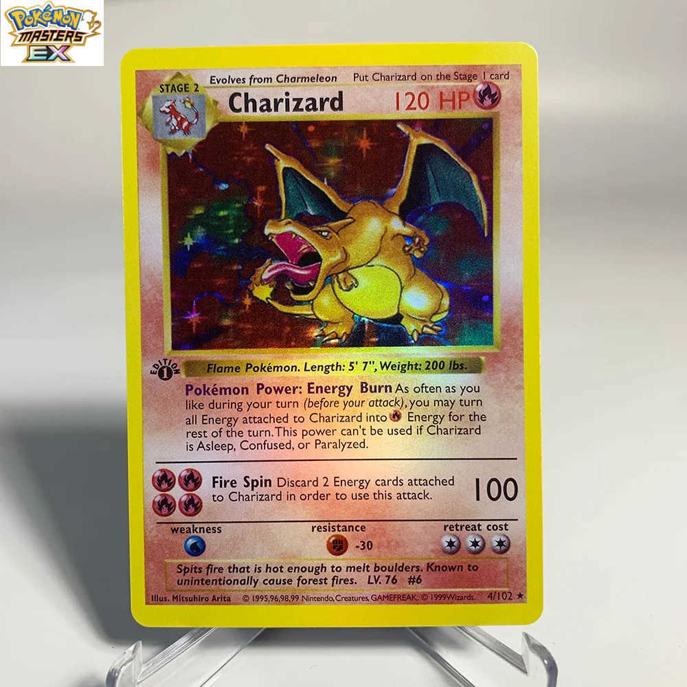 Charizard Pokemon Cards Shining Charizard Holographic Charizard Ex GX VMX Hobbies Rare Collection Battle Cards Toys Gifts L251225TW9O