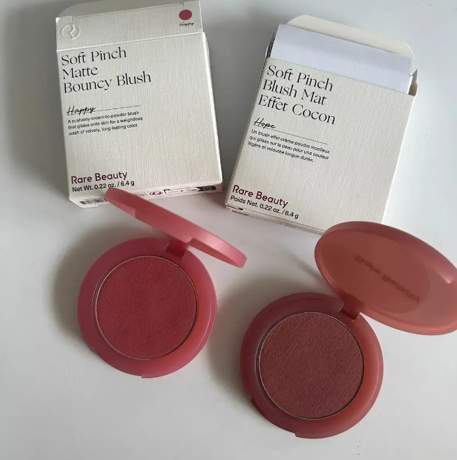 7 Colors Rare Beauty Powder Blusher New Soft Pinch Air Cushion Fluffy Matte Mashed Potato Powder Blusher Cream 6.4g