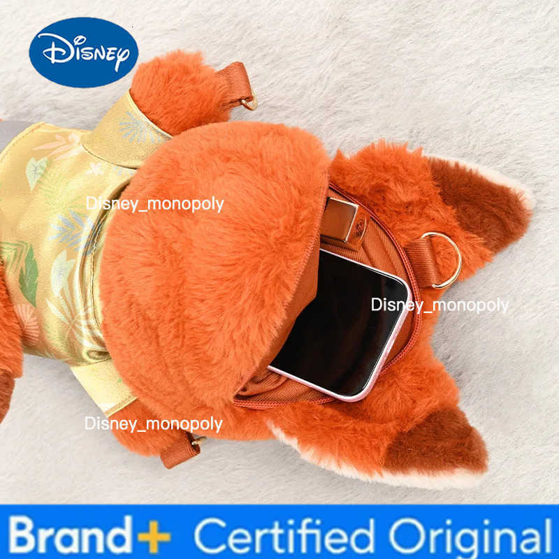 Disney New Zootopia Doll Crossbody Bag Cartoon Judy Hopps Shoulder Bag Holiday Gift Large Capacity Portable Storage Commuter Bag H251225