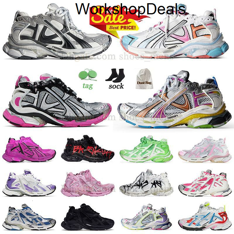 Runners 7 designer Women Men Casual Shoes Paris Runner 70 75 Transmit Sense Retro Trainer Smoke Grey Lilac Purp Balenciagalies balenciagac balencaga balenciga XW87