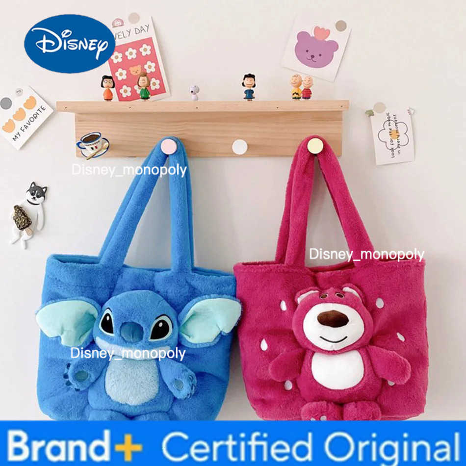 Disney 6pcs S-titch Bear Handbag Fashionable Simple Shoulder Bag Cute Casual Cartoon Bag For Birthday Gift 3527cm H251225