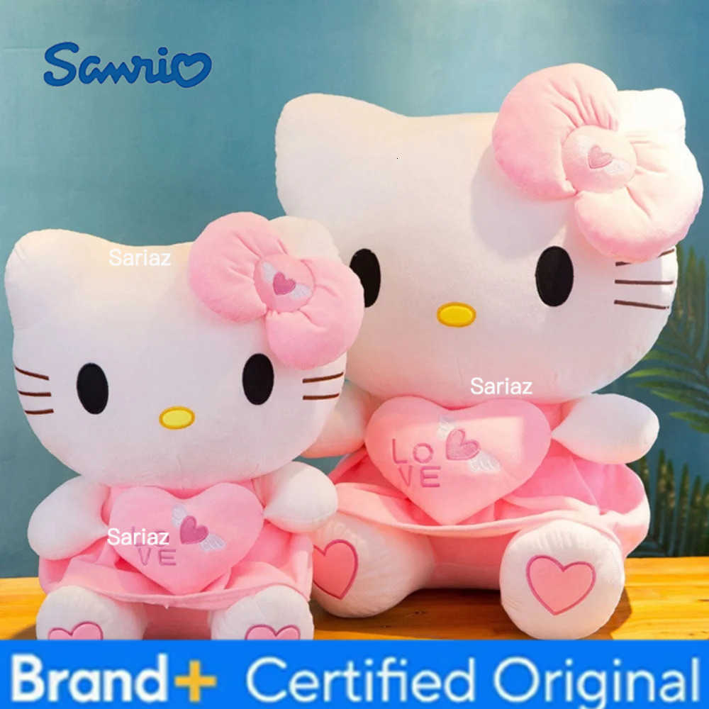 Sanrio Bonito ol kitty rosa brinquedos de pelcia anime dos desenhos animados plushie boneca macio recheado travesseiro brinquedos par H251225