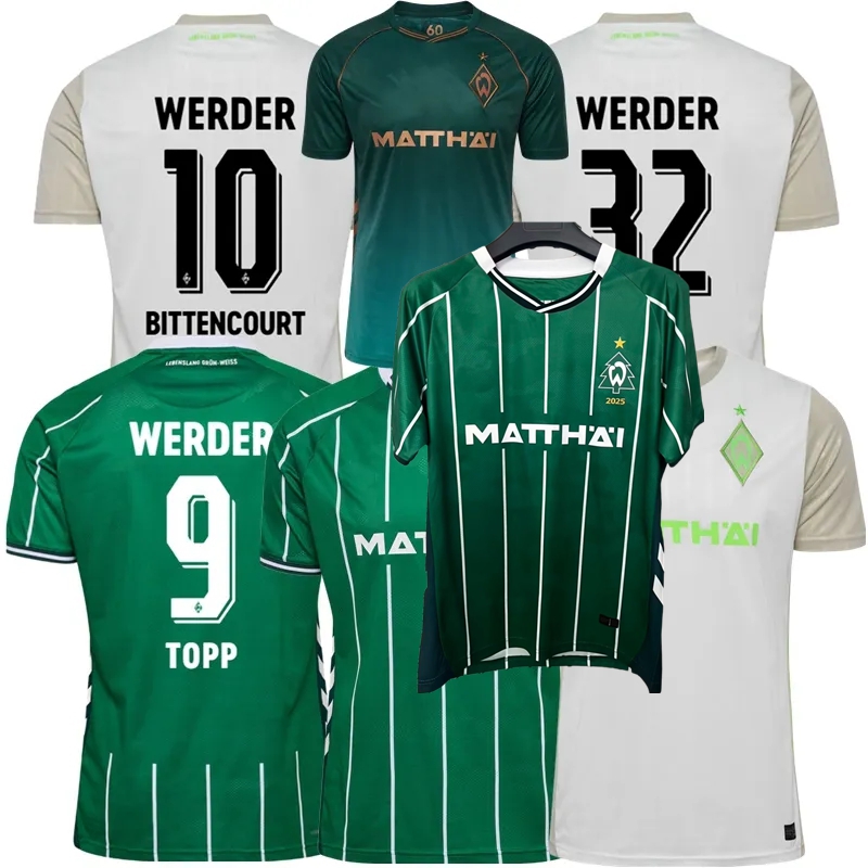 MBANGULA 2025 2026 Werder Bremen Soccer Jerseys BONIFACE GRULL TOPP NJINMAH BITTENCOURT STAGE SCHMID FRIEDL KOHN 25 26 football men kids shirt