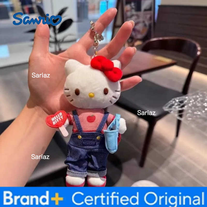 Sanrio kawaii Daily Shopping Series Black KTCat Plush Toy Pendant Black Cat Kitty Long Legs Star Hanging Soft Plush Toy Keychain H251225