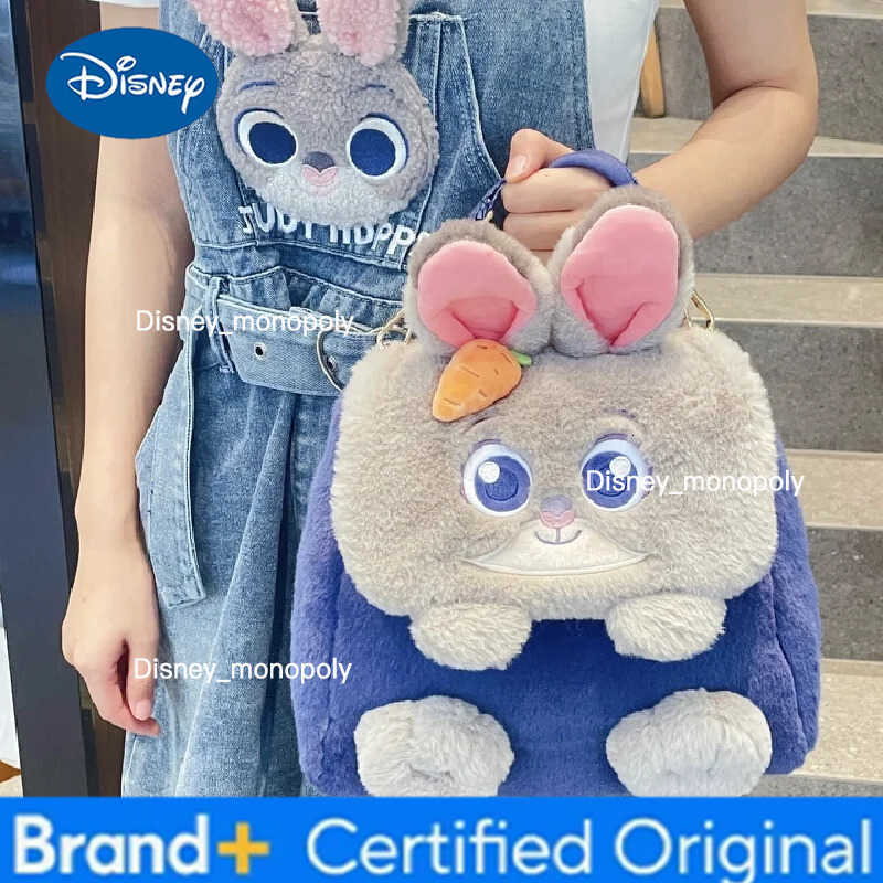 Disney Zootopia Cute Cartoon Judy Hopps Nick Wilde Plush Backpack Crossbody Bag Single Shoulder Bag Flip Top Kawai Festival Gift H2512251