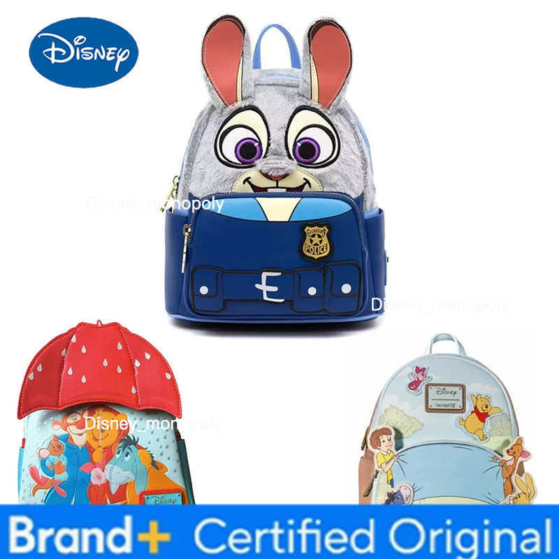 Disney Zootopia Backpack Student Backpack Cartoon Cute Backpack Girl Bag Xmas Gift Convenient Travel Bag Gift H251225