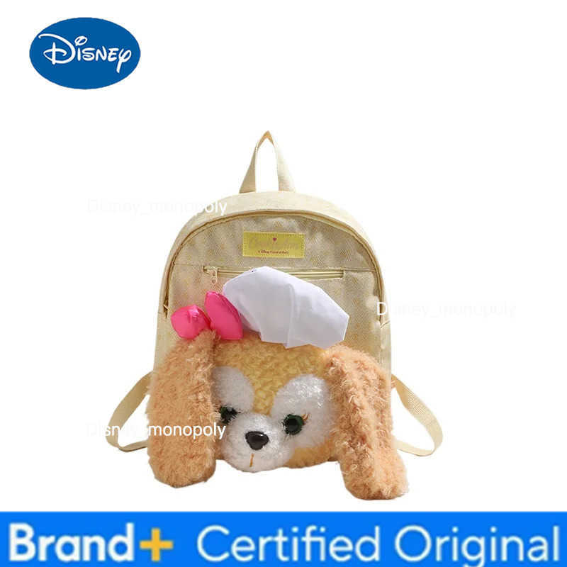 Disney 2025 New Cute Cartoon Duffy Bear Doll Large Capacity Backpack Student Commuting Versatile Backpack Girl Birthday Gift H251225