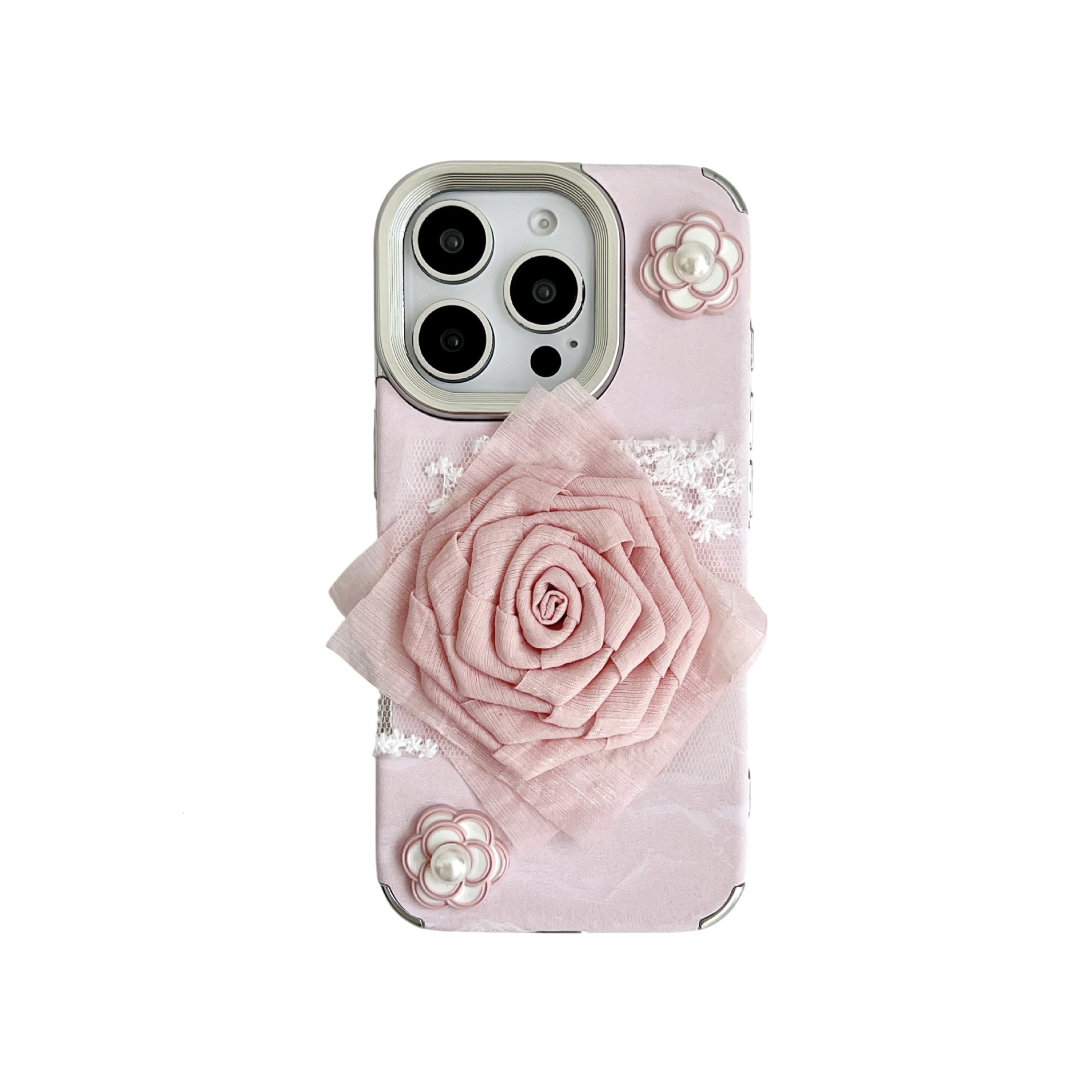Suitable for iPhone 17 Max Phone Case Niche Velvet Rose Ins Cute Female Apple 16 Pro Flower