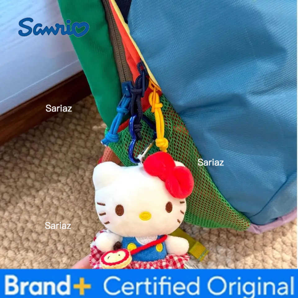 Sanrio Plaid Skirt Shoulder Bag Hello Kitty Pendant Keychain Bag Hanging Accessories KT Cat Accessories H251225