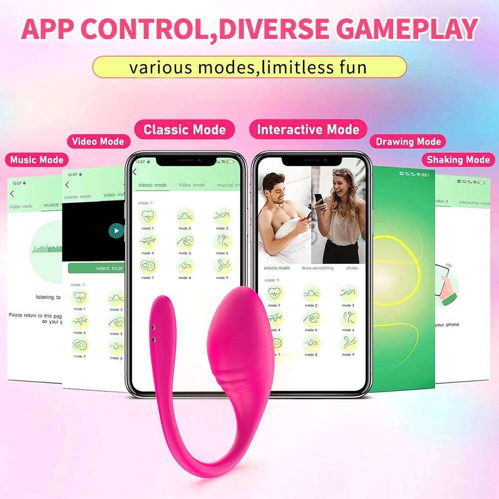 Sex Toys Egg Wireless Vibrator APP Remote Control Dildo Panties Wear Vibrating G Spot Clit Stimulator Massager 25L1225