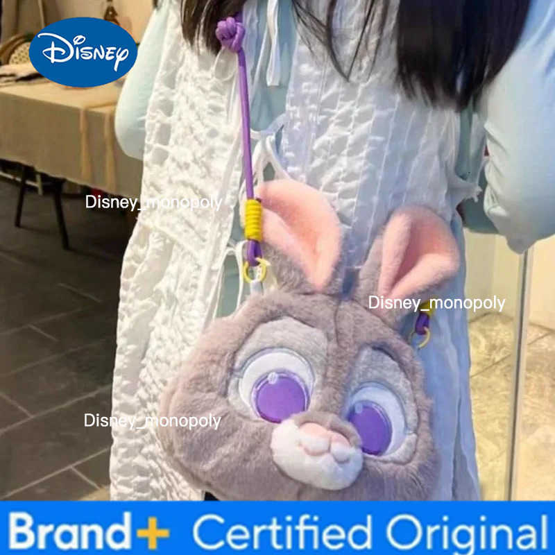 Disney Zootopia Judy and Nick plush embroidered 3D crossbody bag cute cartoon personality creative fashion snack bag holiday gift H251225