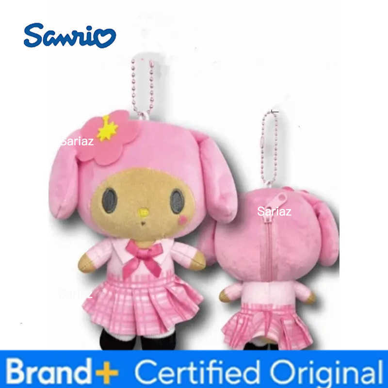 Sanrio Hello Kitty Jk Uniform Tanned Cute Girl Glasses Exquisite Plush Pendant Doll Cute Kt Cat Girl Cartoon Bag Decor Toys Gift H251225