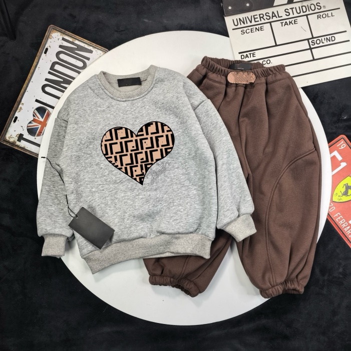 Designer Children's clothing sets Spring/Summer style Cotton sweaters Pants Boys' outdoor use Two-piece set for children - Baby version size 90cm-150cm A7