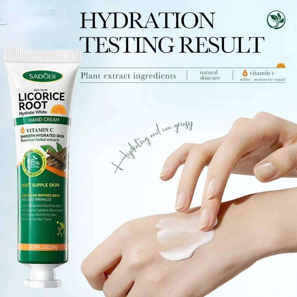 1pcs Peach Lactobacillus Cream Anti-Drying Crack Moisturizing Repairing Vitamin C Licorice Hand Creams Hands Skin Care X251225