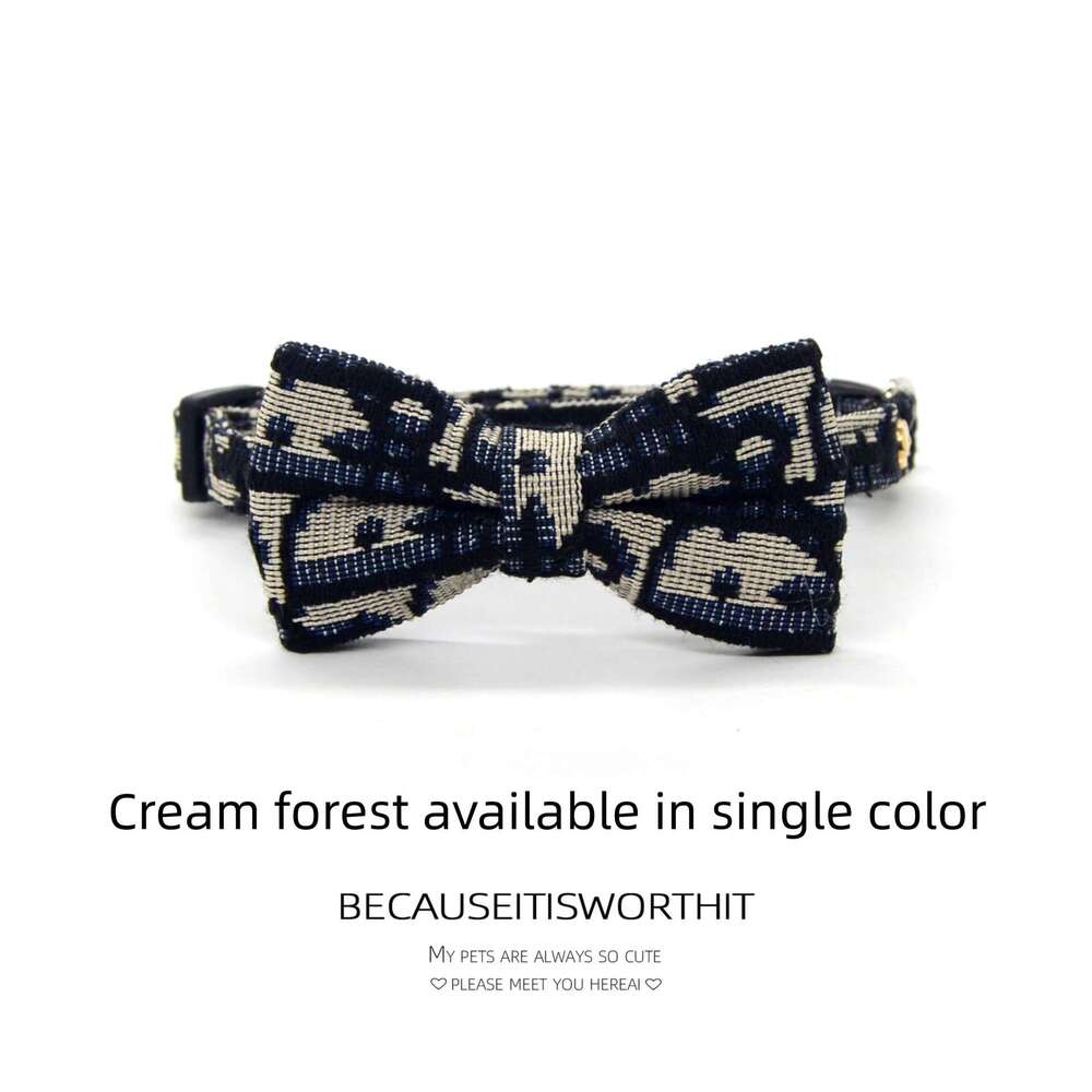 Pet Collar for Cats and Small Dogs, Cute, Thick, Safe Buckle, Handheld Rope, Bowknot, Simple, Fashionable, Dirt-Resistant