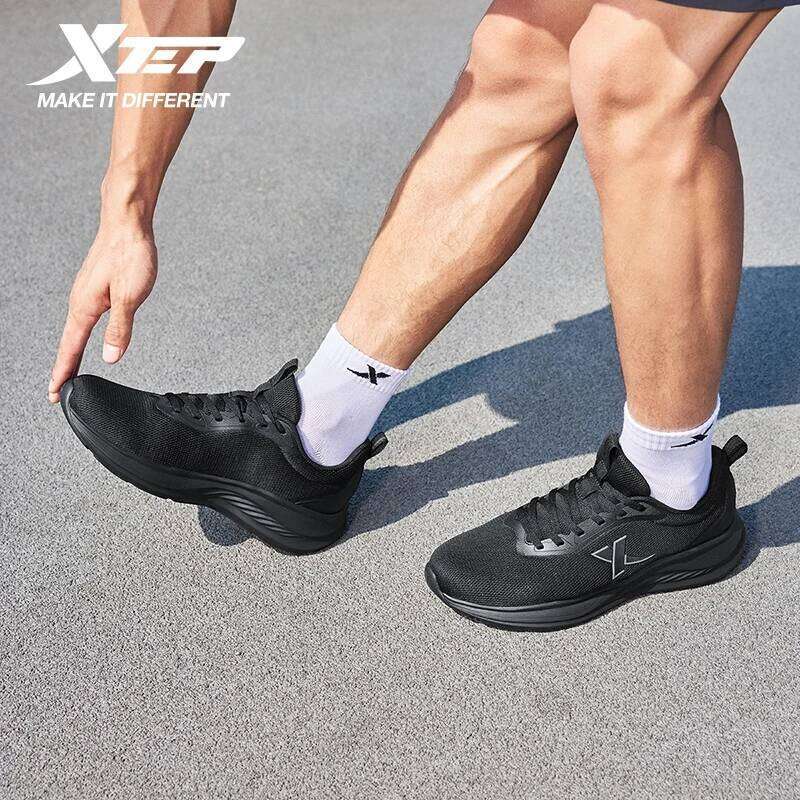 Xtep Running For Men 2025 Summer Breathable Mesh Soft-soled Shock Absorbing Lightweight Sports Shoes 875419110053 X251225