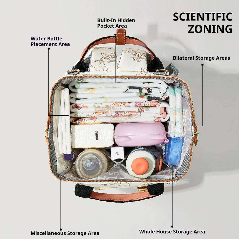 AIBEDILA Backpack-Multifunction Large Lightweight Travel Baby Diaper Bag Insulated Capacity Waterproof X251225