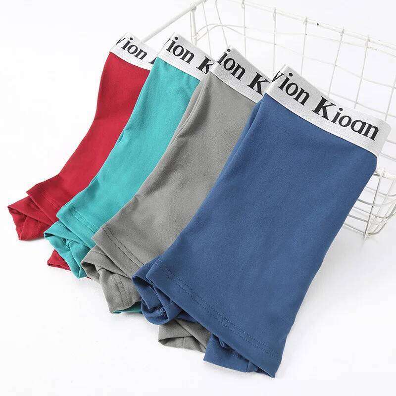 8PCS Sexy Men's Underwear Solid Color Underpants Soft Fabric Boxer Shorts New Fashion Breathable Men Panties X251225