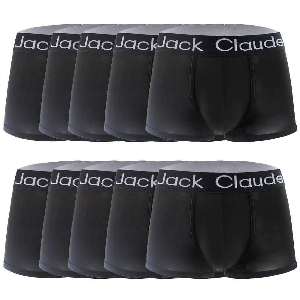 10 Pcs/lot Boxershorts Sexy Soft Letter Printed Boxer Shorts For Men Underwear Mens Boxers Male Slip Homme Calzoncillo X251225