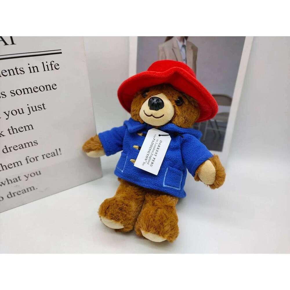 30CM Britain Paddington plush dolls Kawaii Small Bear Stuffed Dolls High Quality Children Christmas Birthday Gifts X251225
