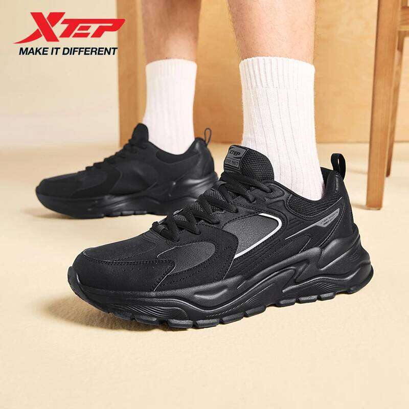 Xtep Men's Casual Shoes 2025 Winter Street Style Cushion Lightweight Wear-Resistant Breathable Walking Sneakers 875419320005 X251225